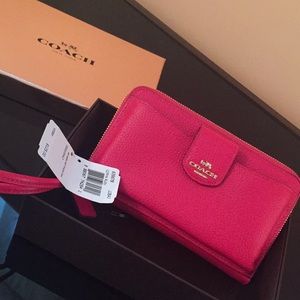 Pink COACH wallet